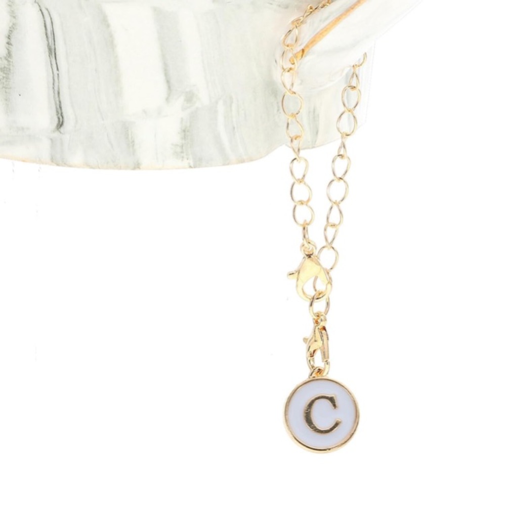 Letter C cup charm. Perfect for Stanley Tumblers NWT